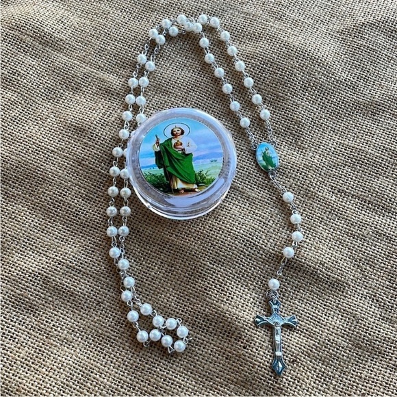 San Judas Tadeo | Saint Jude Catholic Rosary In box with box - Picture 2 of 6